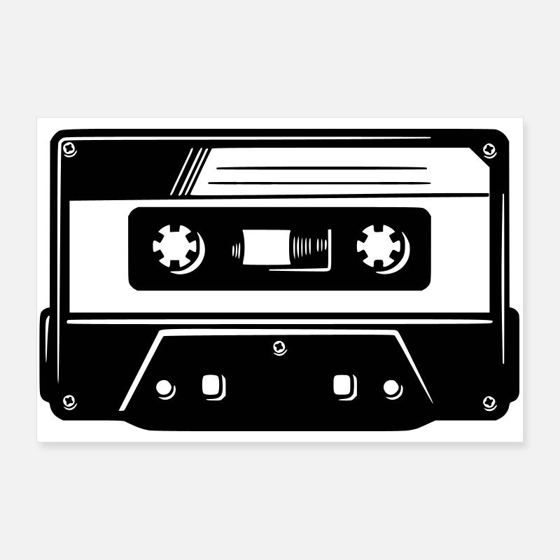 cassette Poster 90 x 60 cm