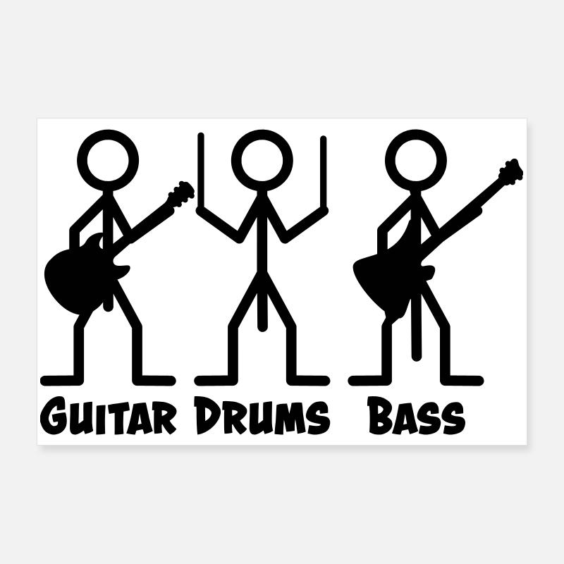 Le bassiste a la plus longue bite Poster 90 x 60 cm