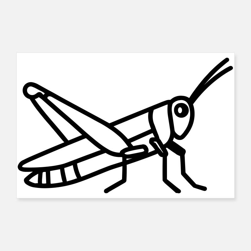 Heuschrecke Poster 90x60 cm