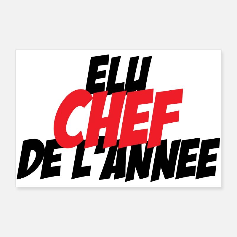 Élu Chef de l'Année Poster 90 x 60 cm