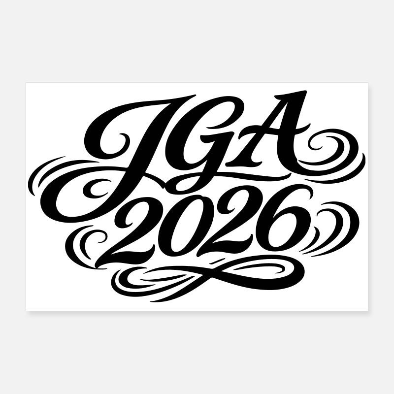 Jga 2026 Enterrement de vie de garçon Poster 90 x 60 cm