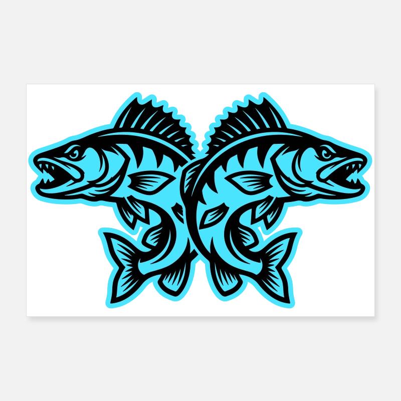 Brochet Poster 90 x 60 cm