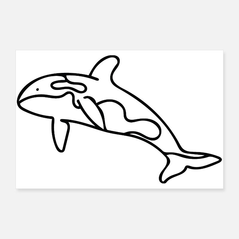 Killerwal - Orca Poster 90x60 cm