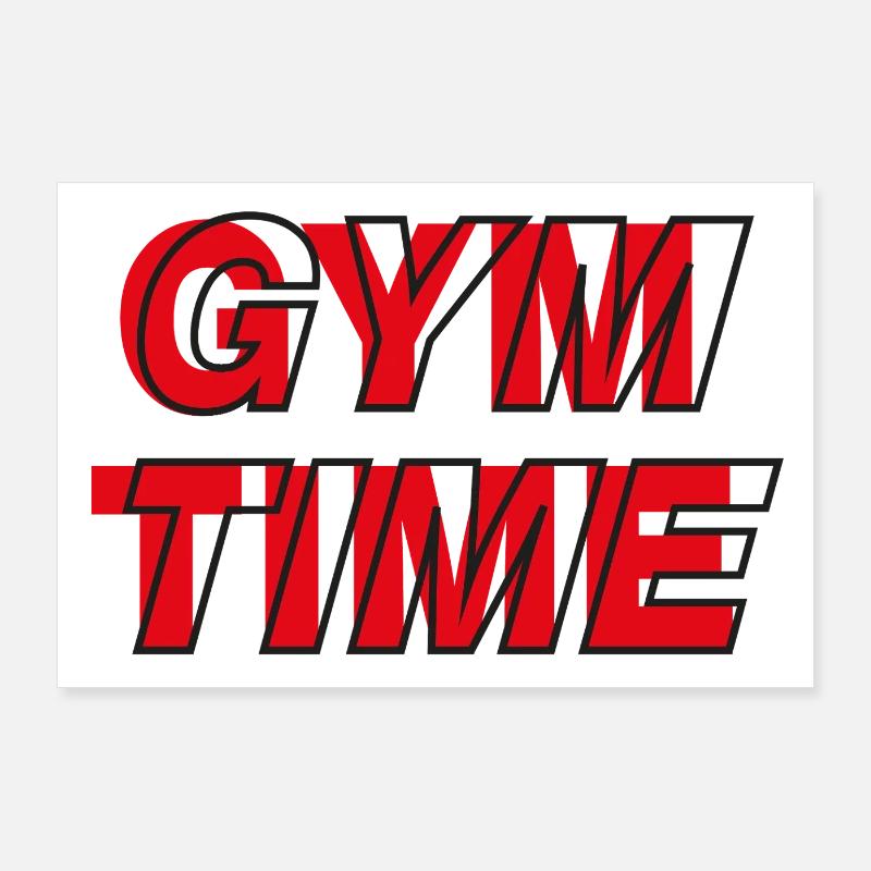 Temps de gym Poster 90 x 60 cm