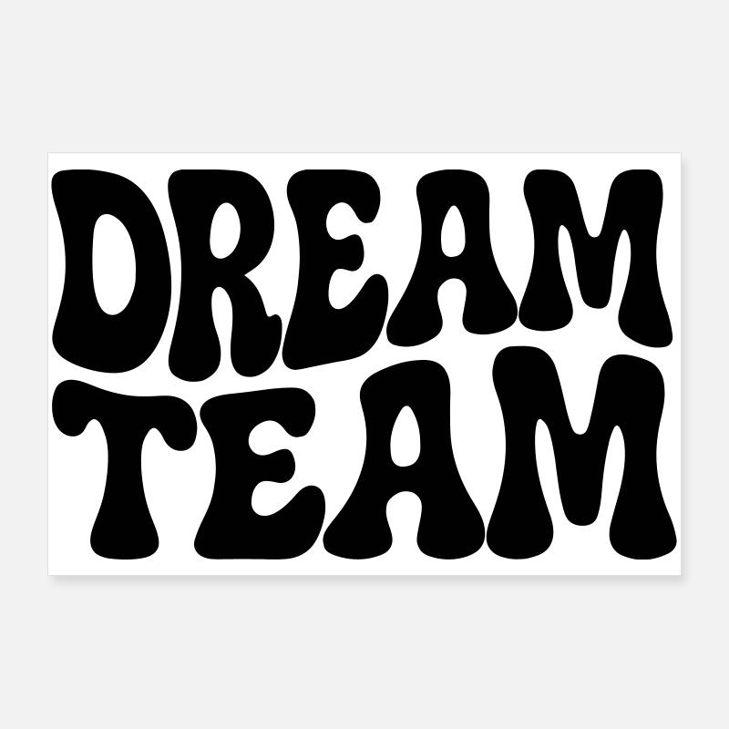 Dream Team siebziger funky groovy  Poster 90x60 cm