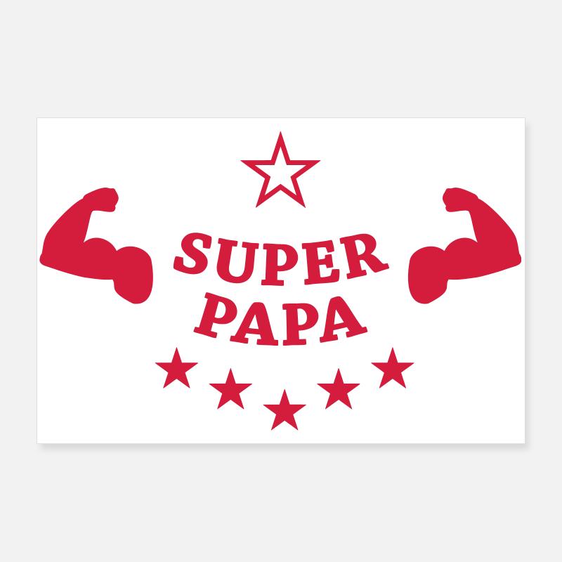 Super Papa ! Poster 90 x 60 cm