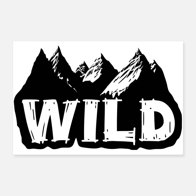Into the Wild [Schwarz] Poster 90x60 cm