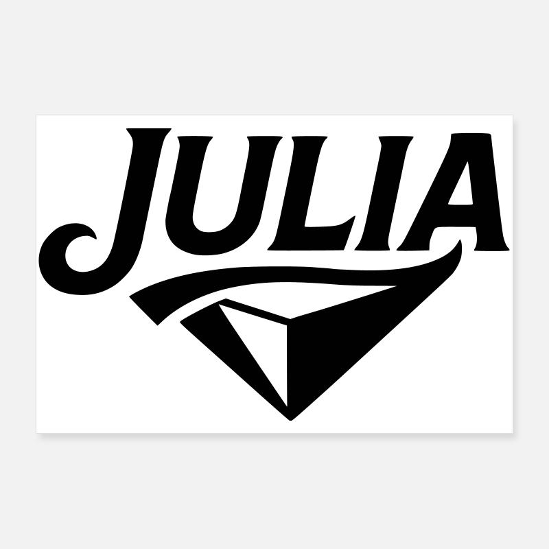 Julia - Conception du nom Poster 90 x 60 cm