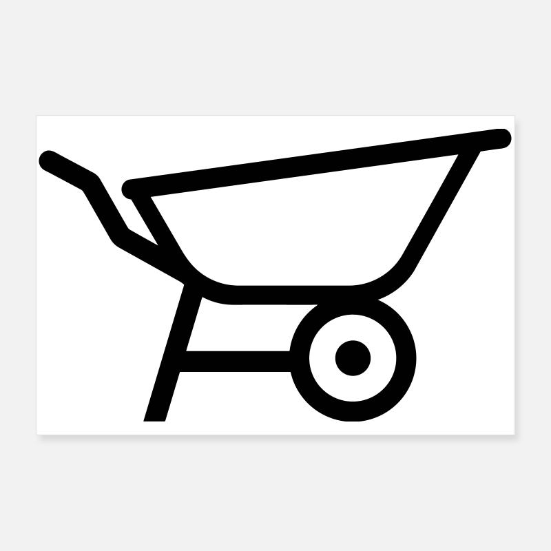 brouette Poster 90 x 60 cm