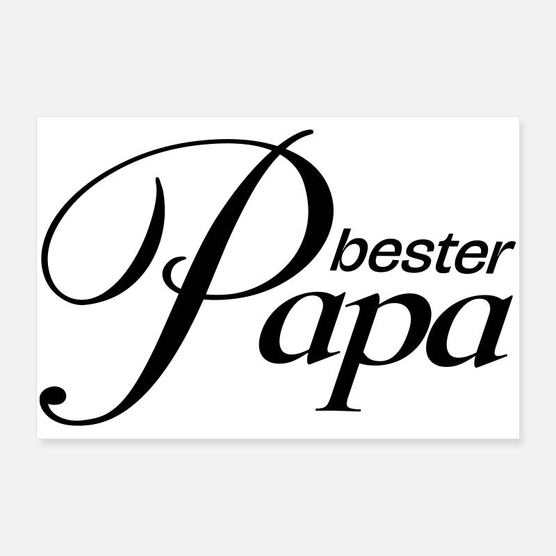 Best dad! Poster 36" x 24" (90x60 cm)