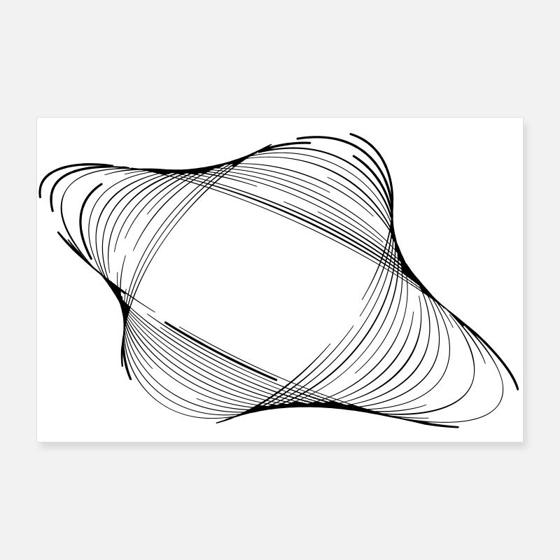 The extra imperfect geometric shape Poster 36" x 24" (90x60 cm)
