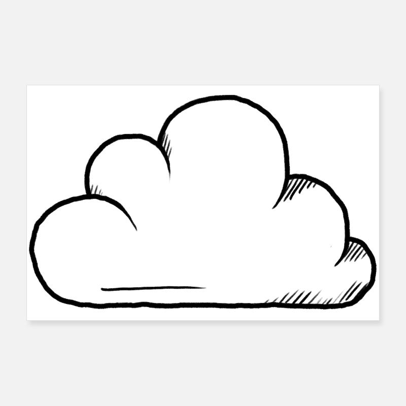 Cloud Design Poster 36" x 24" (90x60 cm)