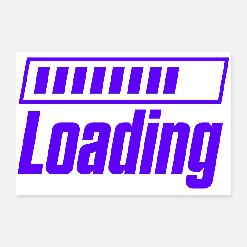 Loading Ladebalken Motiv Poster 90x60 cm