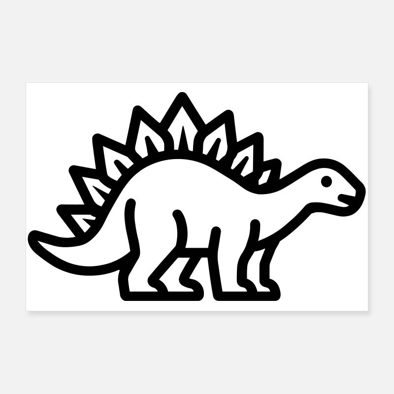 stegosaurus Poster 36" x 24" (90x60 cm)