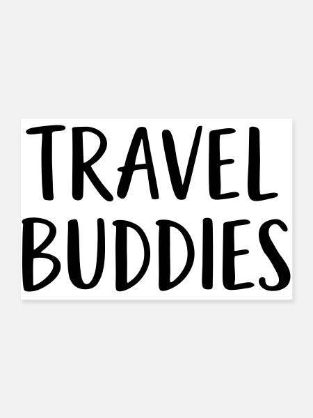 Compagnons de voyage - Poster 90 x 60 cm - blanc - Devant