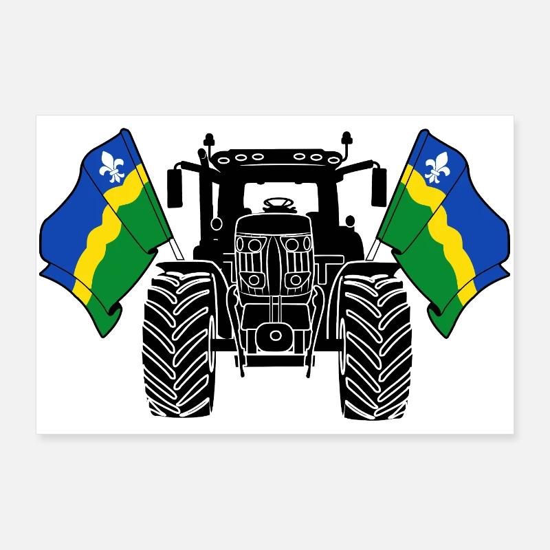 Flevoland_Tractor_Pride Poster 36" x 24" (90x60 cm)