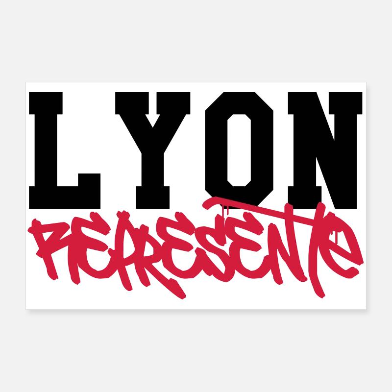 Represents Lyon Poster 36" x 24" (90x60 cm)
