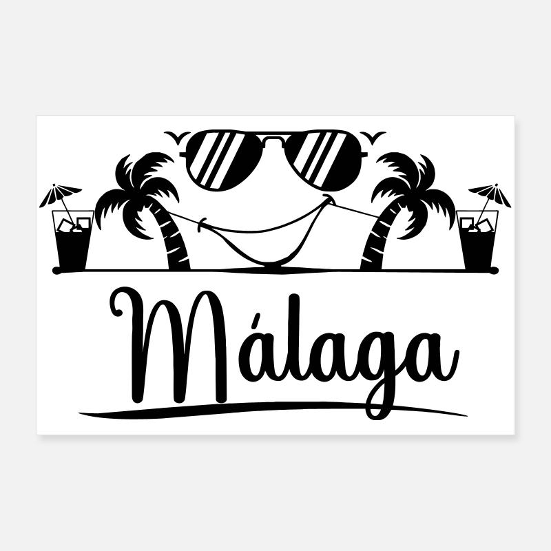 Malaga Poster 90 x 60 cm