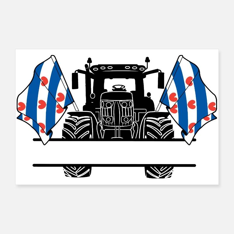 Friesland_Tractor_Custom_Edition Poster 90x60 cm