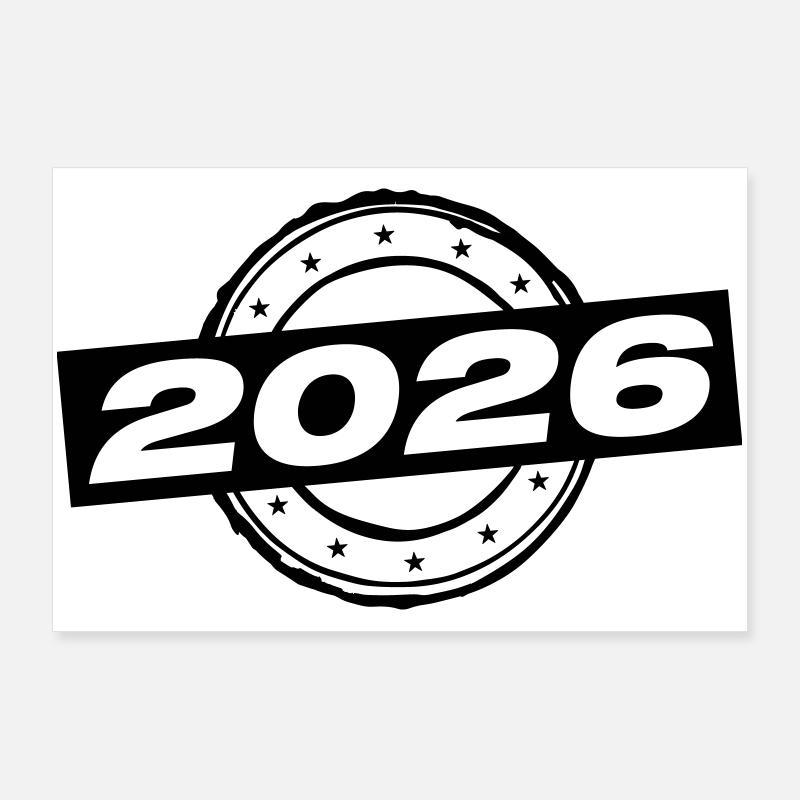 Année 2026 Poster 90 x 60 cm