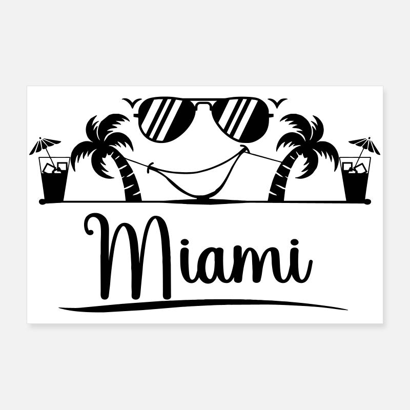 Miami Poster 90x60 cm