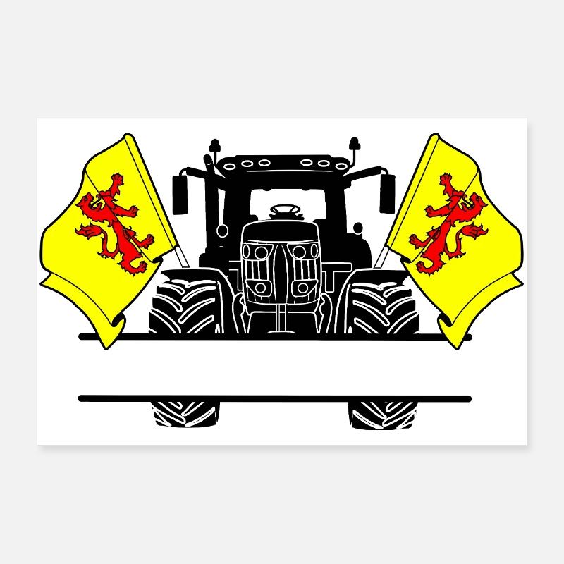 South Holland_Tractor_Custom_Edition Poster 36" x 24" (90x60 cm)