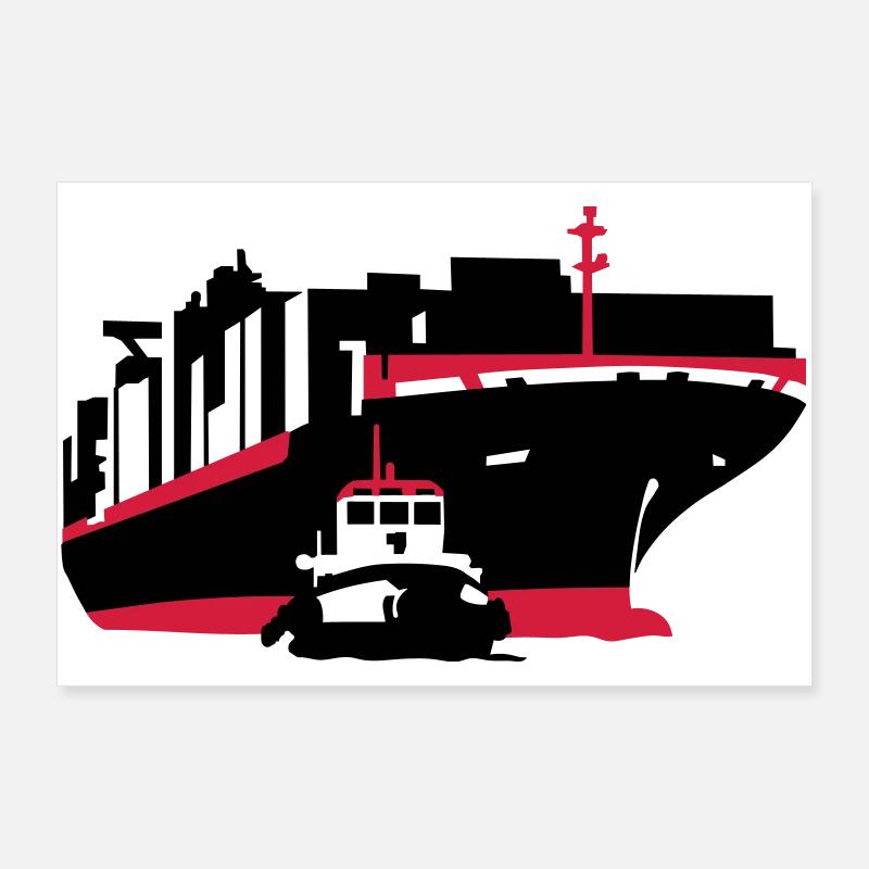 Containerschiff Poster 90x60 cm