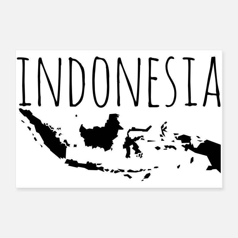 Indonesia Poster 90x60 cm