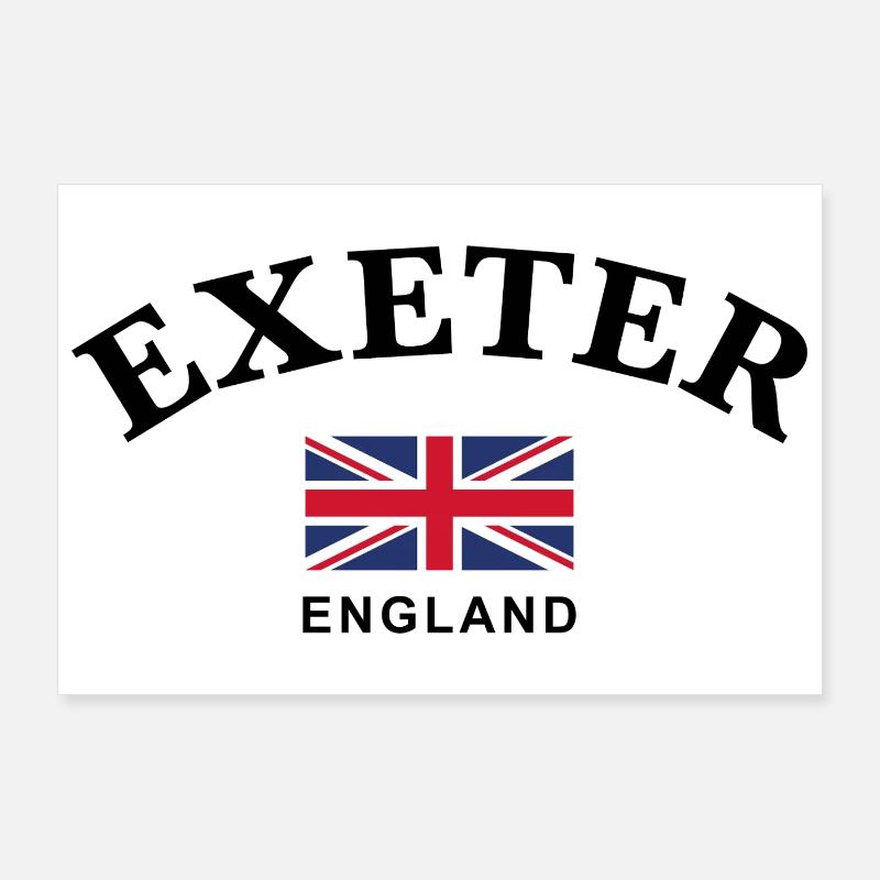 Exeter, England Poster 36" x 24" (90x60 cm)