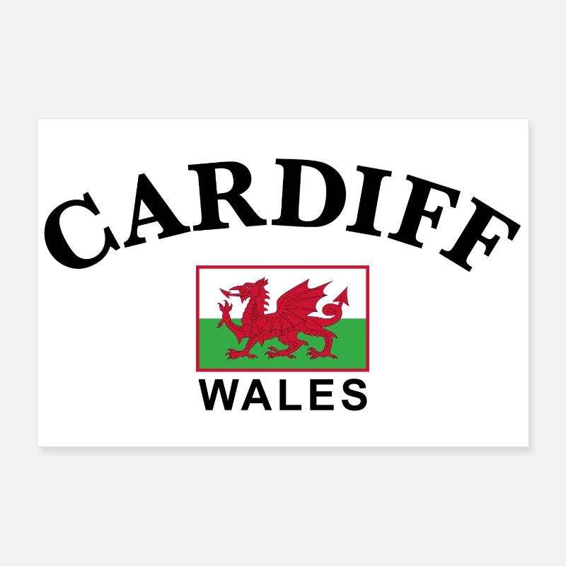Cardiff, Wales Poster 90x60 cm