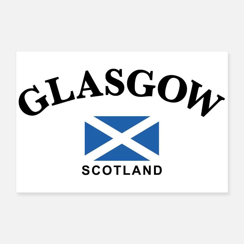 Glasgow, Écosse Poster 90 x 60 cm
