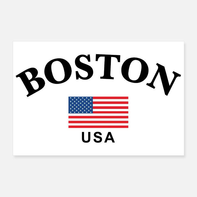Boston, États-Unis Poster 90 x 60 cm