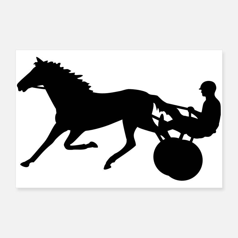 harness racing Poster 36" x 24" (90x60 cm)