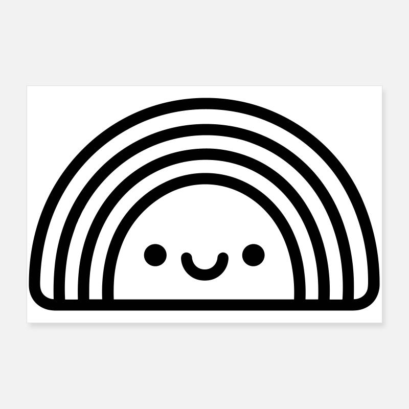 arc en ciel Poster 90 x 60 cm