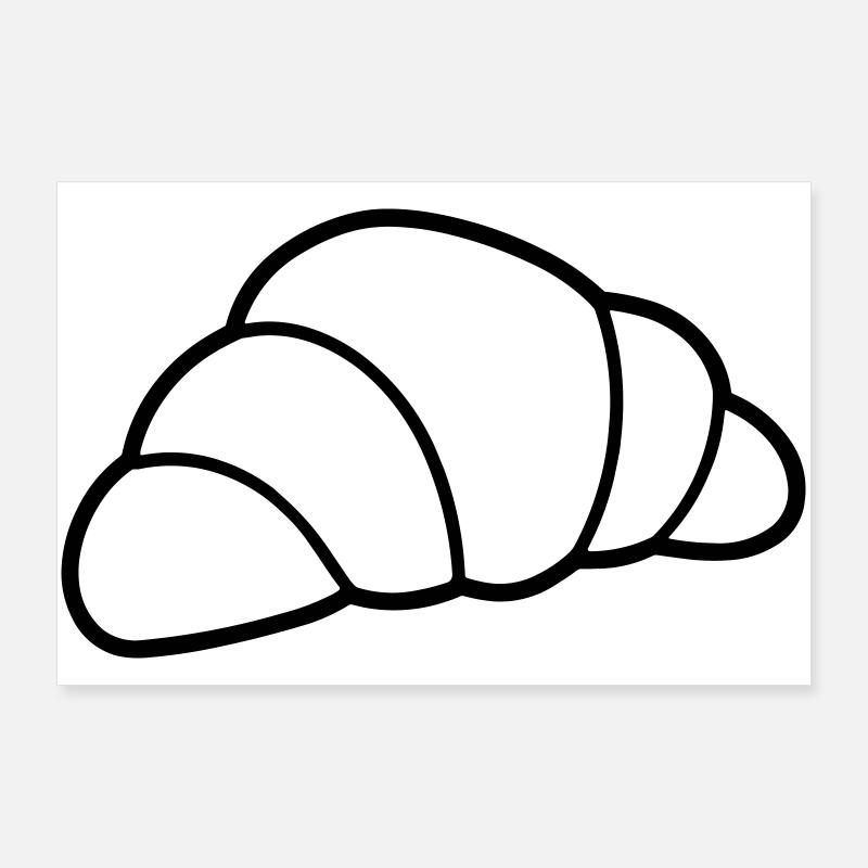 croissant Poster 90 x 60 cm