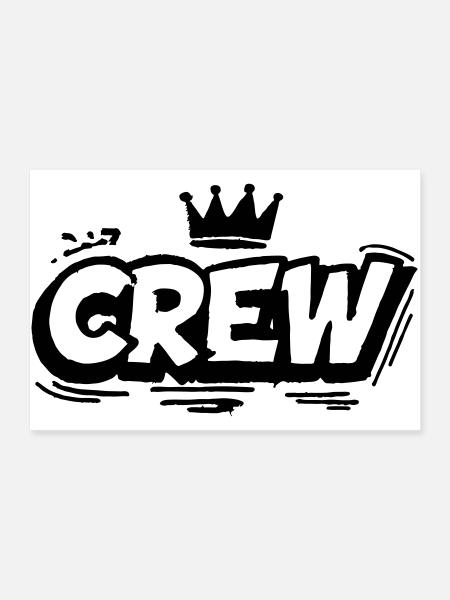 Crew Member Graffiti - Poster 36" x 24" (90x60 cm) - white - Front