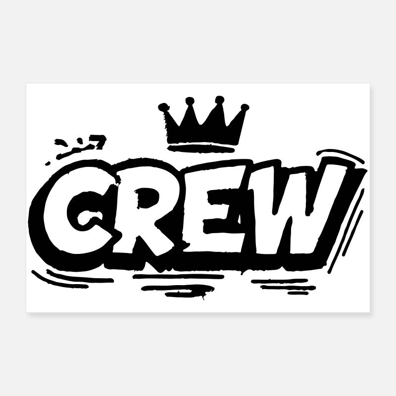 Crew Member Graffiti Poster 36" x 24" (90x60 cm)