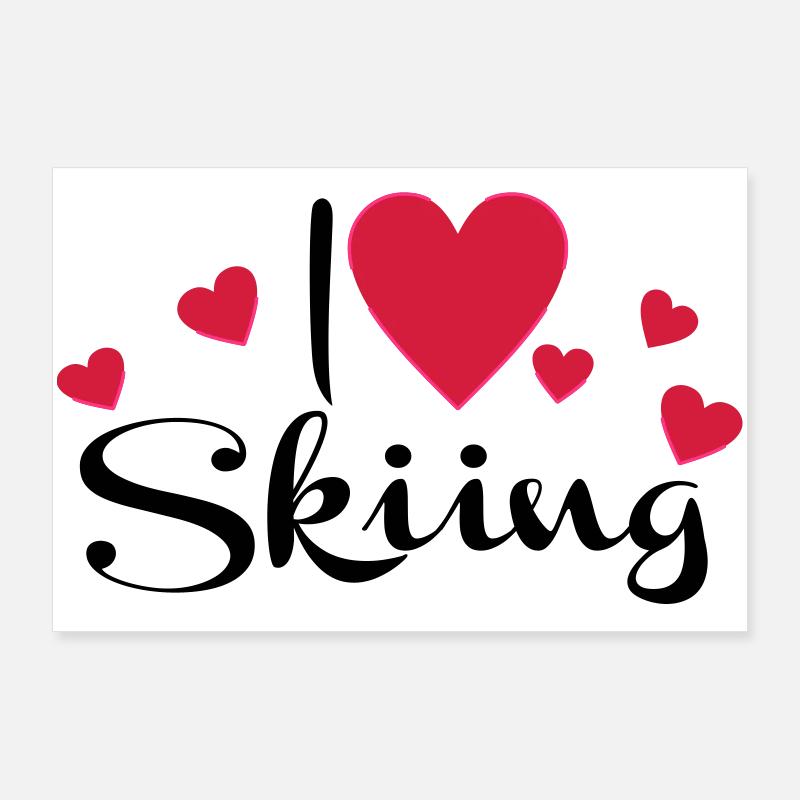 Ski Poster 90 x 60 cm