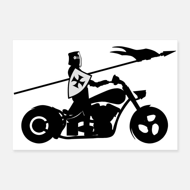 Motorrad Poster 90 x 60 cm