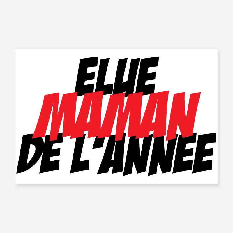 élue Maman de l'année Poster 90 x 60 cm