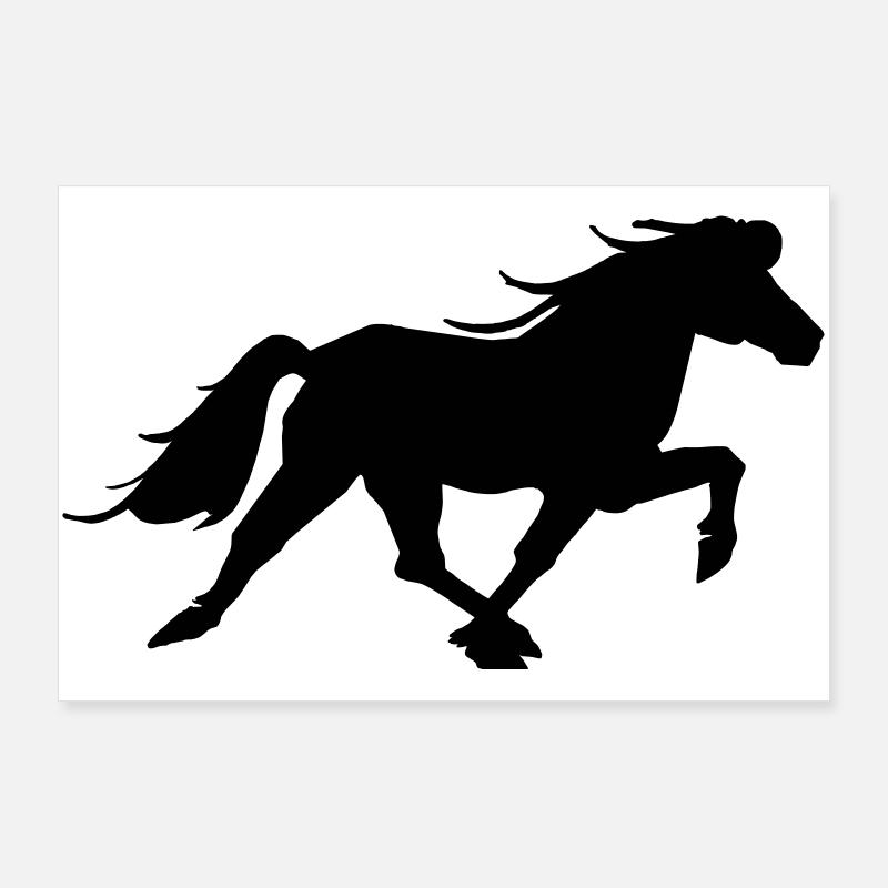 Islandpferd Rennpass Reitsport Pferde Poster 90x60 cm