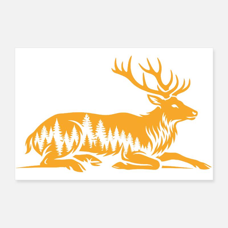 Deer Poster 36" x 24" (90x60 cm)