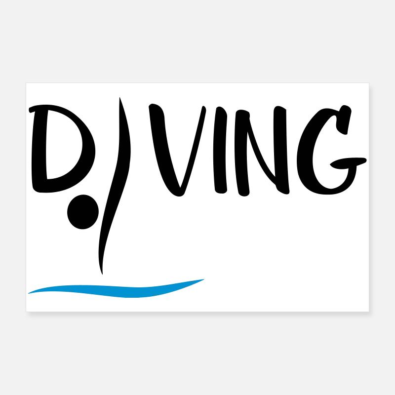 High diving Poster 36" x 24" (90x60 cm)