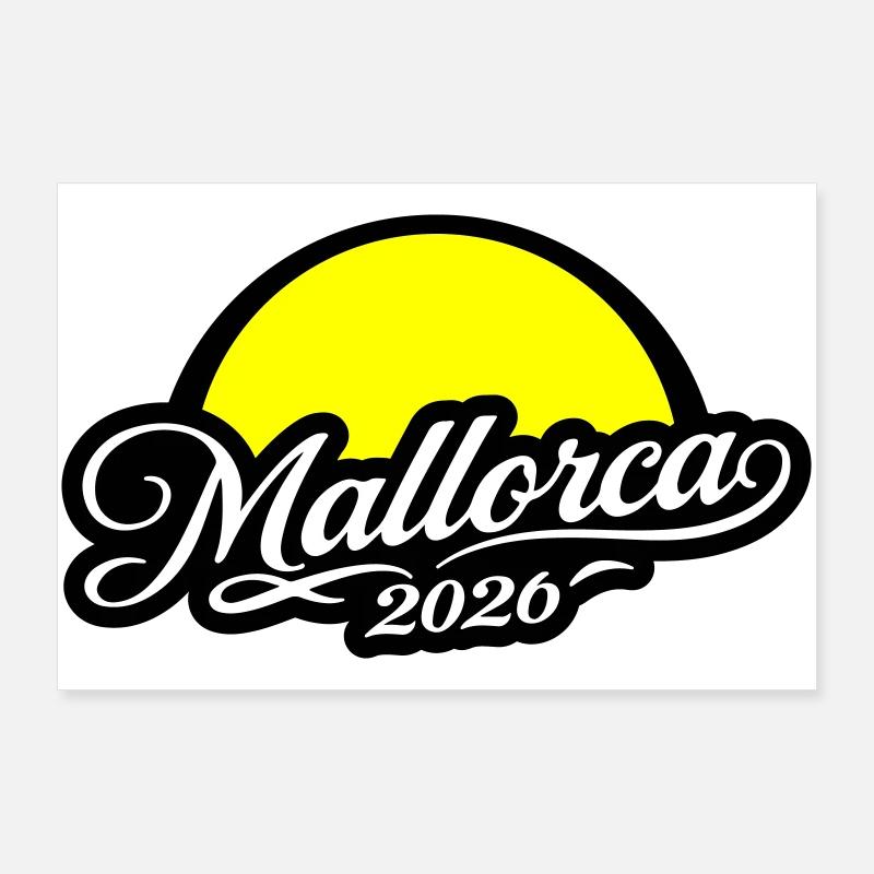 Soleil Majorque 2026 Poster 90 x 60 cm