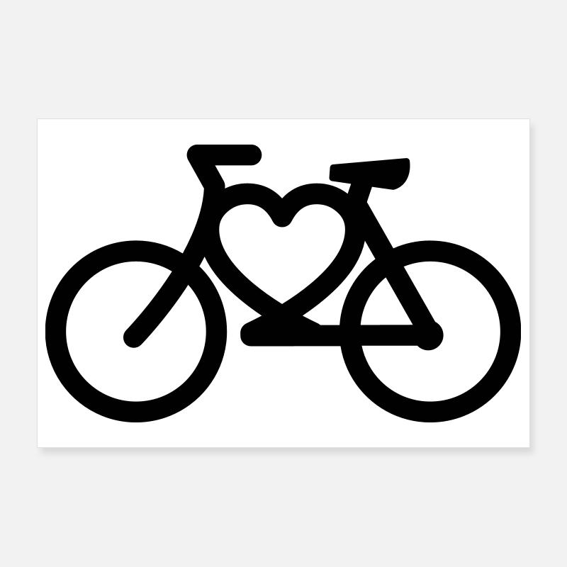 fahrrad Poster 90x60 cm
