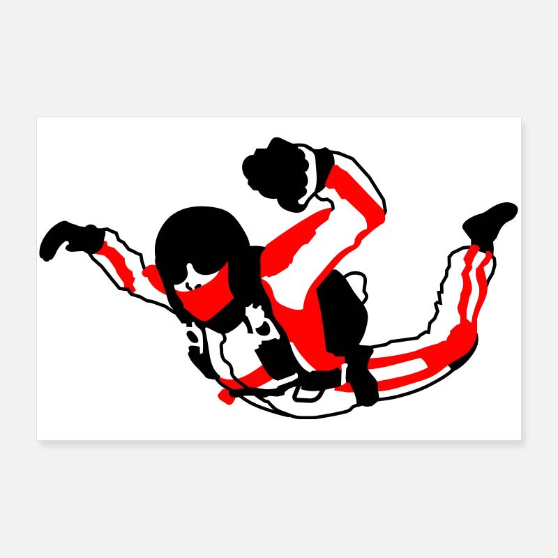 Skydiver Poster 90x60 cm