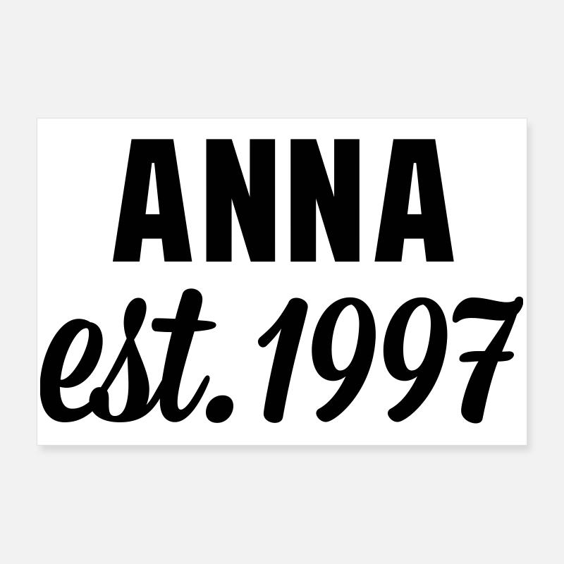 Anna est 1997 Poster 90x60 cm