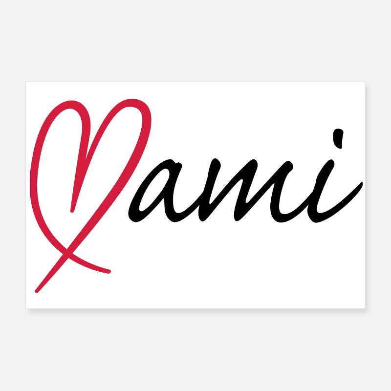 Mami Herz Poster 90x60 cm