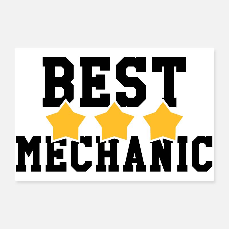 Best Mechanic Poster 90 x 60 cm