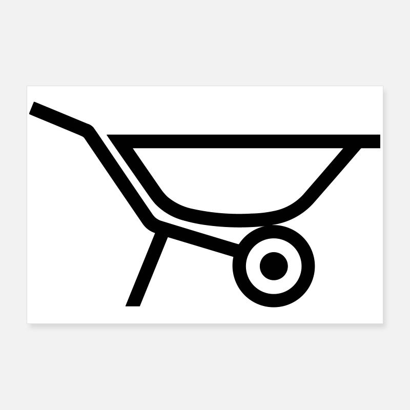 wheelbarrow Poster 36" x 24" (90x60 cm)